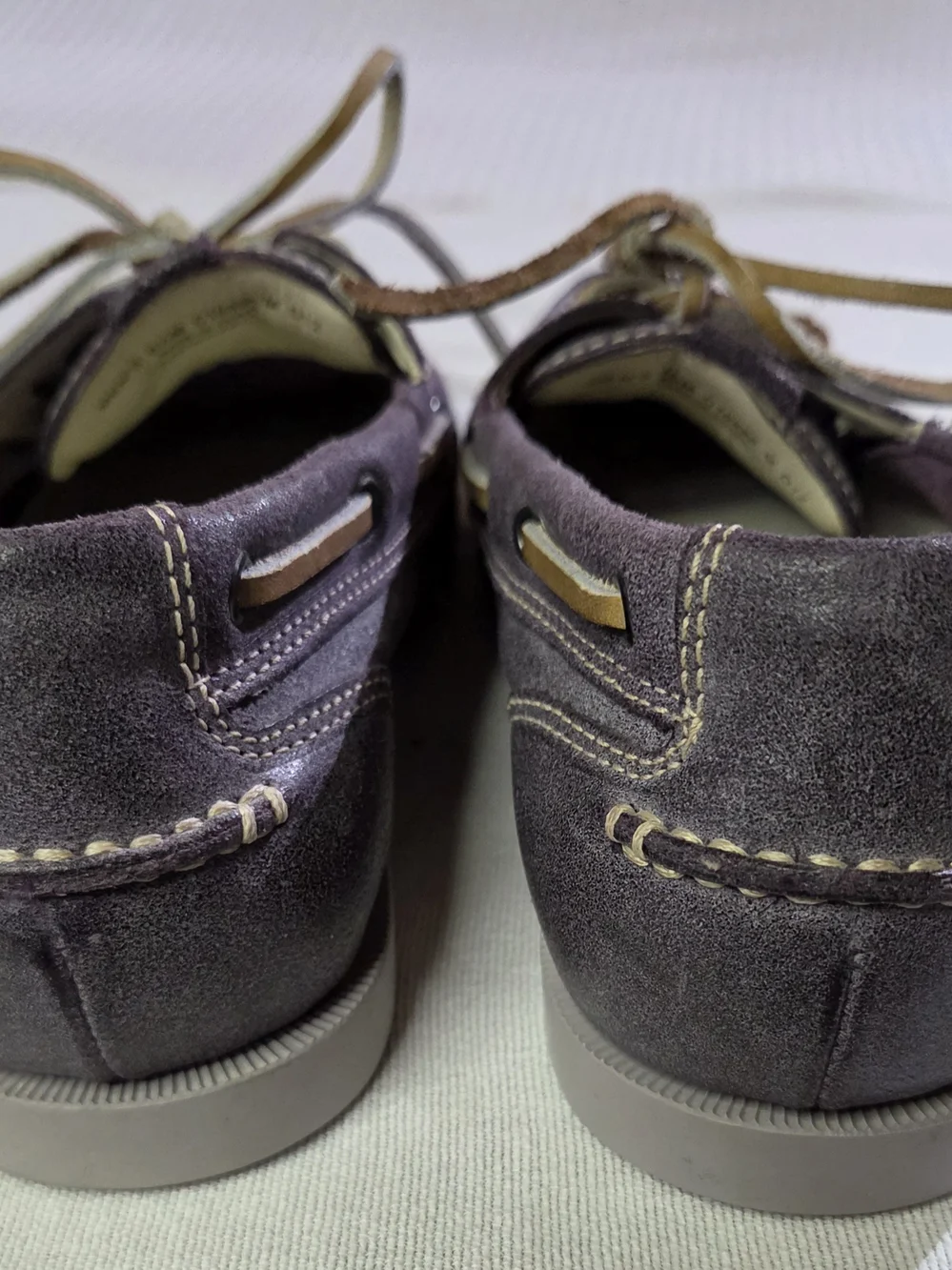 Cole Haan Men Size 8.5 Women’s 10 Leather Boat Shoes Mulberry Air Yacht Club